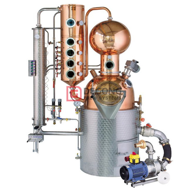 500L Cuivre alcool Stills distillerie machine Accueil Distillation Équipement à vendre