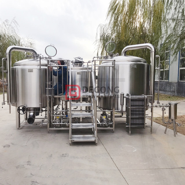 Équipement de brassage de bière en acier inoxydable de qualité alimentaire industriel clé en main 2000L