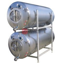 2000L isolé (non isolée) horizontale servant de la bière Brite Beer Tank pour le stockage de la bière / clear