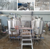 Ligne de fabrication de bière conique SS 304 à double paroi isolée de 500 litres avec chauffage électrique et à vapeur