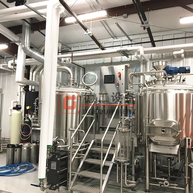 500L clé en main artisanale brasserie euqipiment avec méthode de chauffage à la vapeur pour microbrasserie bière pub